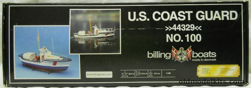 Billing Boats 1/40 US Coast Guard Life Boat 44329, 100 plastic model kit